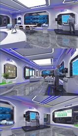 时尚现代VR展厅3D模型