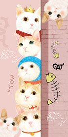 可爱卡通手绘大眼萌装饰画玄关