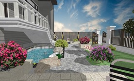 别墅花园设计效果图