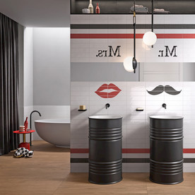 现代仿古砖 大板工装家装空间