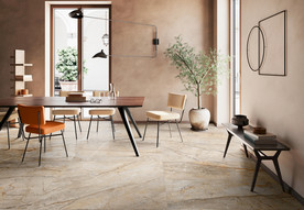 现代仿古砖 大板工装家装空间