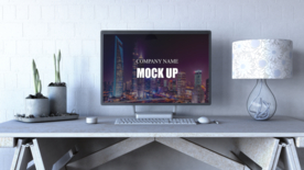 电脑屏幕样机效果图