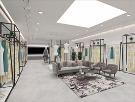 网红现代快时尚女装店3D模型淘