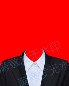 女性西装正装证件照模板