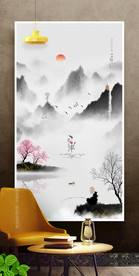 手绘装饰画 水墨画