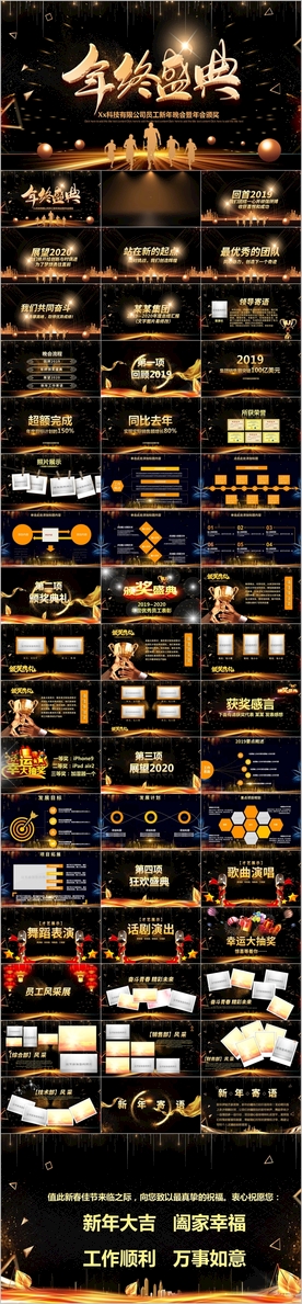 企业年终颁奖公司年会PPT