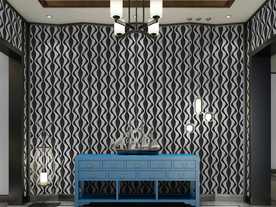 欧式家居 墙纸效果图片