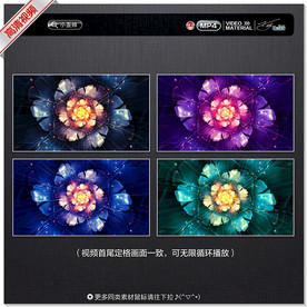 时尚抽象花朵视频背景