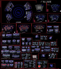 广场CAD建筑设计图