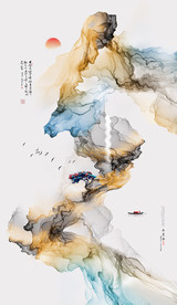 艺术画 客厅画 线条画