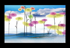 抽象电视背景墙