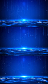 无限循环蓝色科技感背景