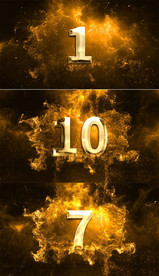 震撼星空倒计时AE模板