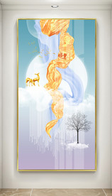 逐鹿生财装饰画