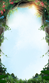 奇幻森林绿植藤蔓拱门