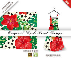 写实棕蒲四方连续