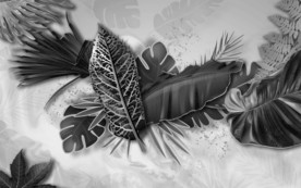 叶子新背景装饰画 TIF分层