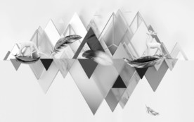 几何北欧背景墙画 TIF分层