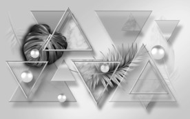 三角形简欧 装饰画 TIF分层