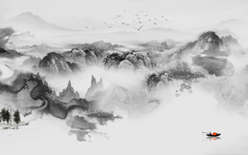 国画爆款新山水画 TIF分层