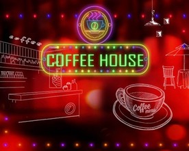 咖啡厅背景大屏