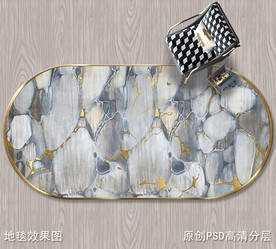 北欧抽象艺术地毯