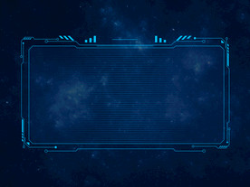 科技-线性流线框