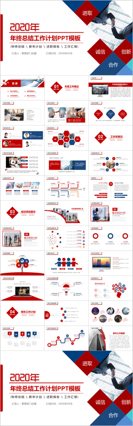 2020年终商务总结PPT