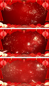 新年红色喜庆背景视频