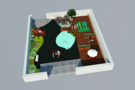 屋顶花园景观设计效果图