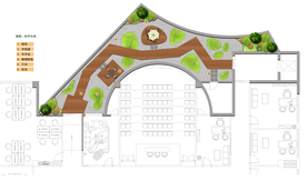 屋顶花园景观设计彩平