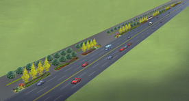 道路景观设计效果图