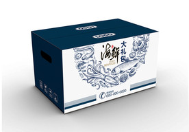 海鲜大礼包包装箱设计