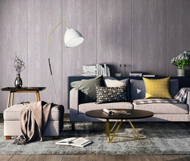 简欧家居 墙纸效果图图片