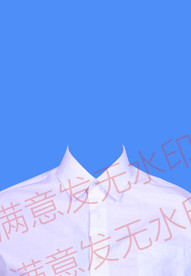 女生白色衬衫模板证件照