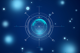 蓝色光点科技商务背景