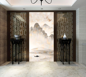 中式大理石玄关