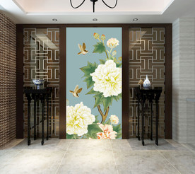 精美芙蓉花玄关