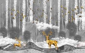 新款欧式装饰壁画 TIF分层