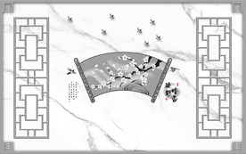 爵士白欧式装饰框画 TIF分层