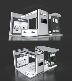 54平医疗展展台模型