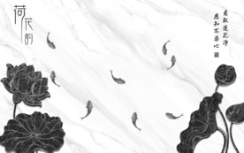 爵士白装饰高清墙画 TIF分层