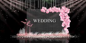 粉色气球婚礼