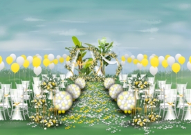 户外婚礼仪式区