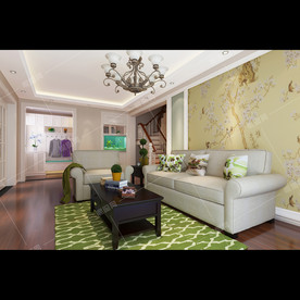 美式风格别墅豪宅装修客厅效果图