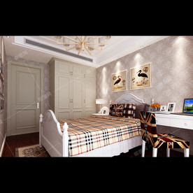 美式混搭风格装修儿童房效果图