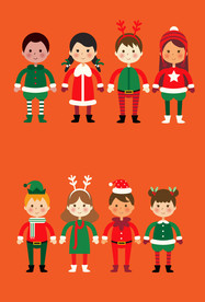 eps插画人物可爱角色男生女生