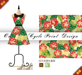 矢量抽象扶桑四方连续