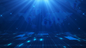 4K蓝色科技背景AE模板