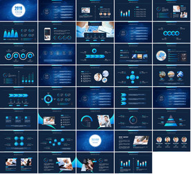 精美动态朦胧IOS风PPT